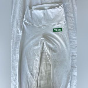aritzia TNA white leggings
